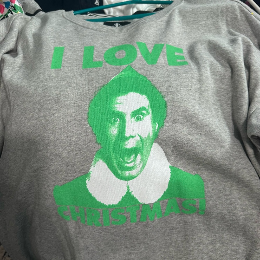 Torrid ELF  'I Love Christmas' Crewneck Sweater size 2